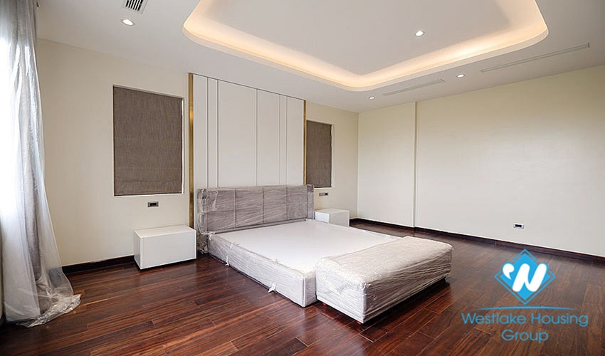 New villa with large campus with green garden for rent ciputra Hanoi